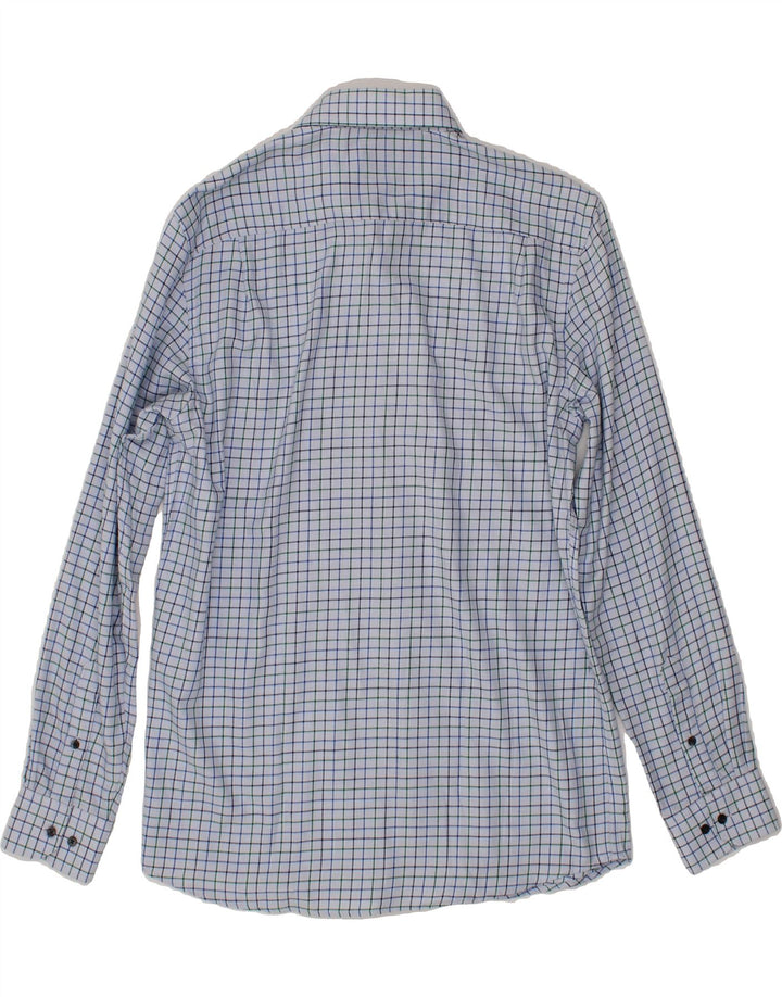 CANDA Mens Regular Fit Shirt Medium Blue Check Cotton Vintage Canda and Second-Hand Canda from Messina Hembry 