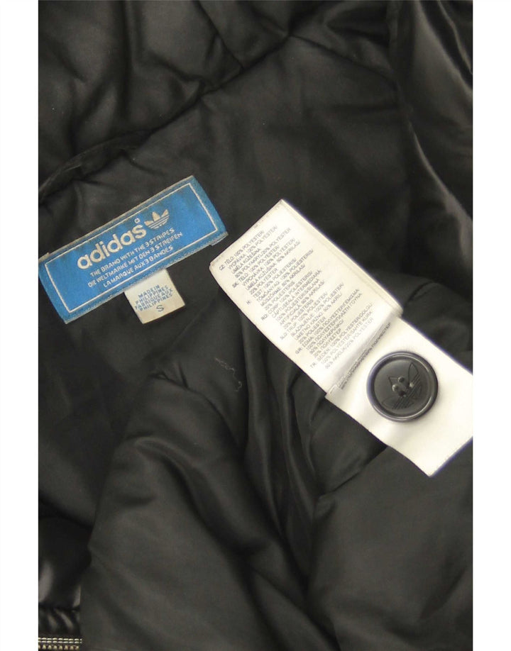 Geacă matlasată cu glugă pentru bărbați Adidas Marea Britanie 36 Mică Negru Poliester