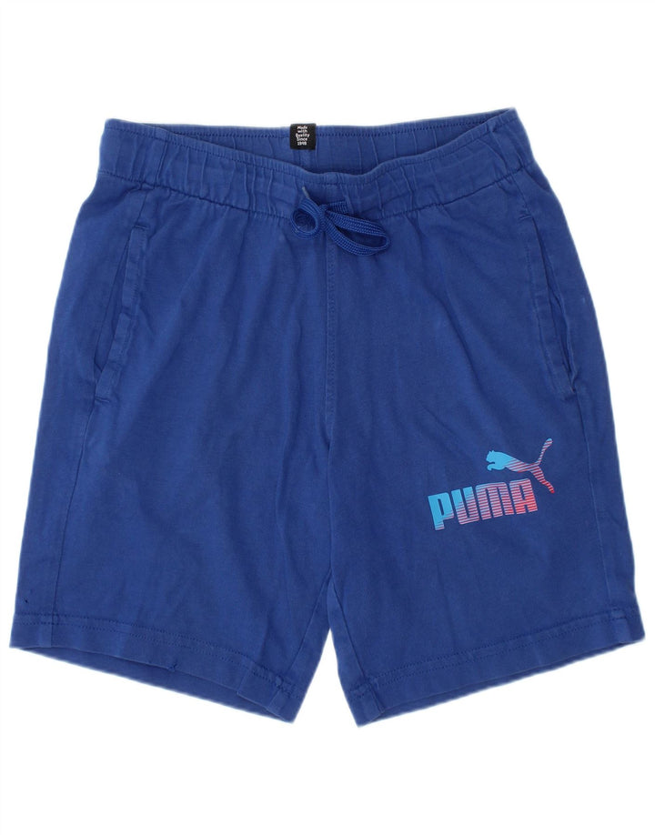 Pantaloni scurți sport PUMA pentru băieți 7-8 ani albaștri