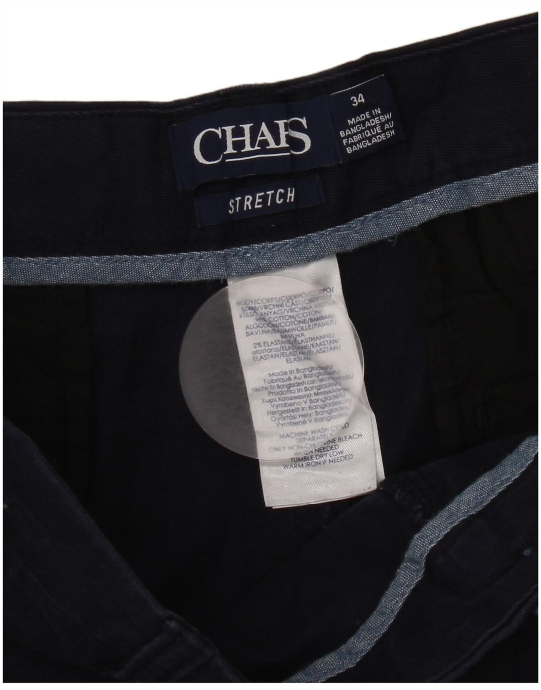 Pantaloni scurți chino pentru bărbați Chaps W34, mari, albastru, bumbac