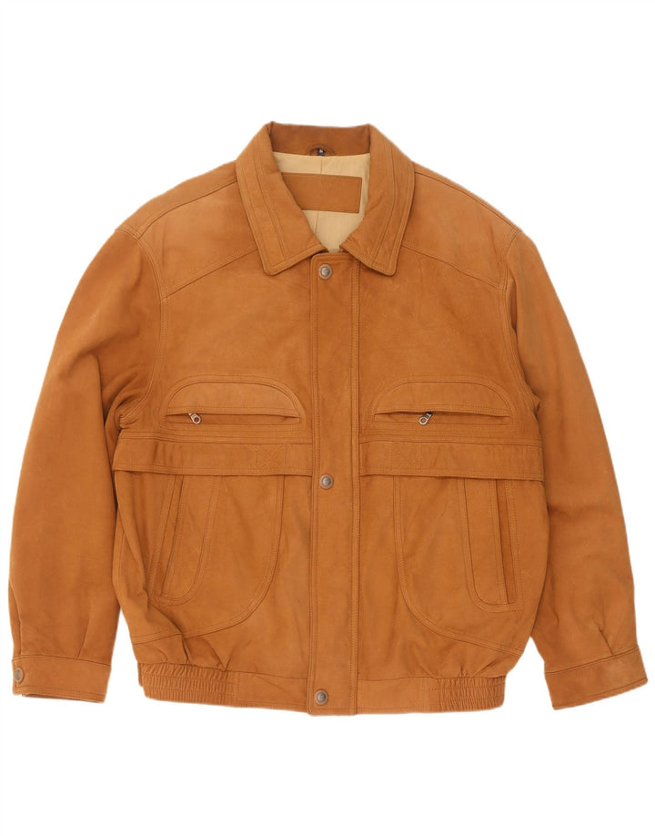 WESTBURY Bomber de piele intoarsa pentru barbati IT 54 2XL din piele bej