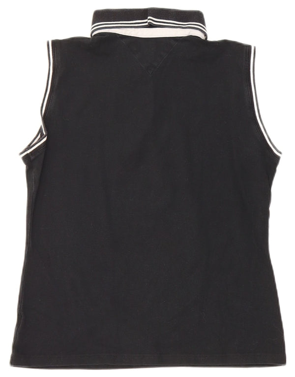 Tricou polo fără mâneci pentru femei Tommy Hilfiger EU 40 Medium Negru
