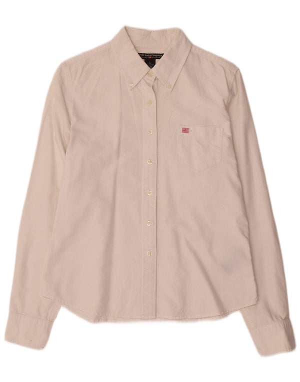 Cămașă Polo Ralph Lauren pentru femei UK 16, mare, alb, bumbac