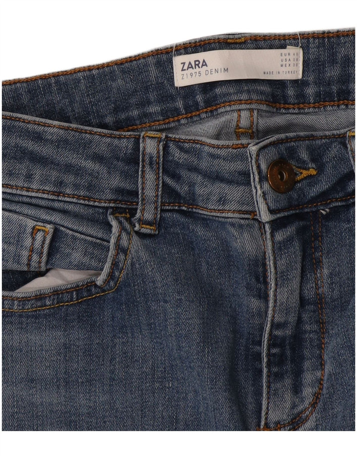 Blugi slim dama Zara EU 40 Medium W30 L29 Albastru