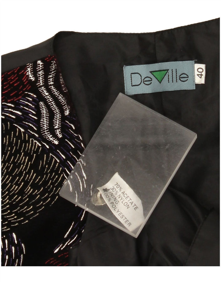 Vestă de damă DE VILLE EU 40 Medium Negru Geometric Acetat