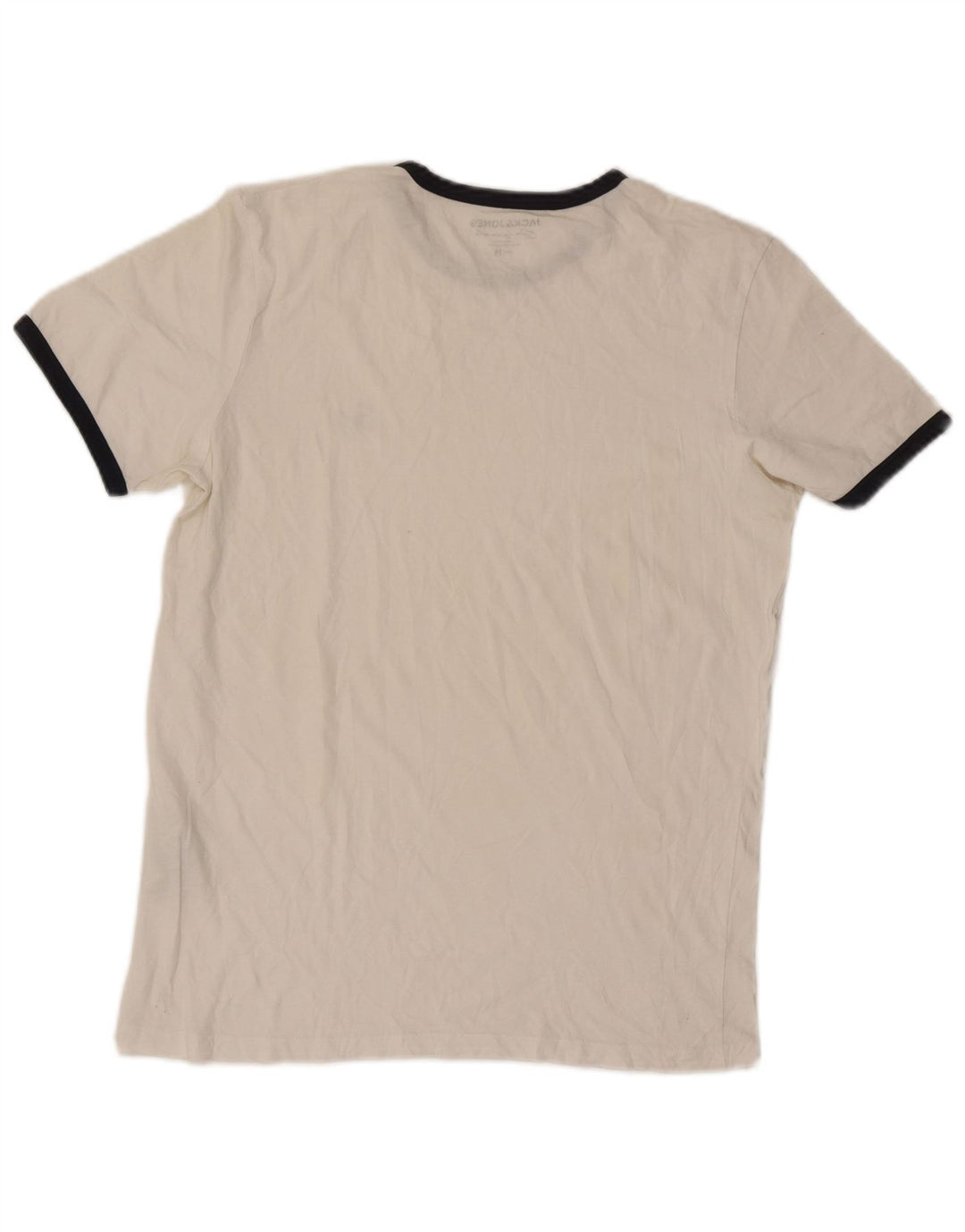 Tricou Jack & Jones pentru bărbați Top, mediu alb, bumbac cu dungi