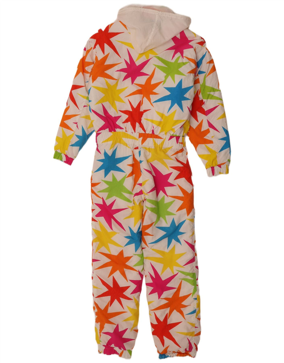 Enrico Coveri Salopetă de schi cu model abstract pentru femei UK 8 mic multicolor