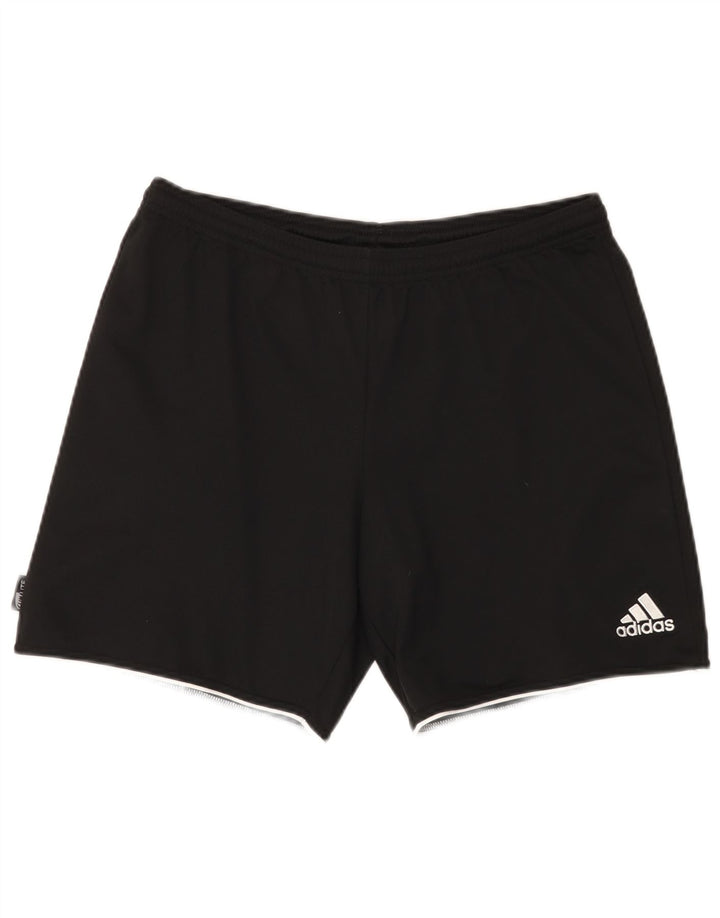 Pantaloni scurți sport pentru bărbați Adidas Climalite, poliester mediu negru