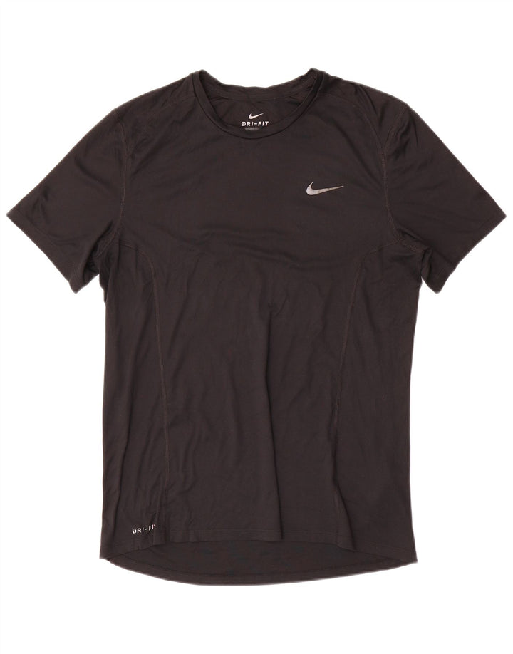 Tricou Nike Dri Fit pentru bărbați Top Mediu Negru Poliester