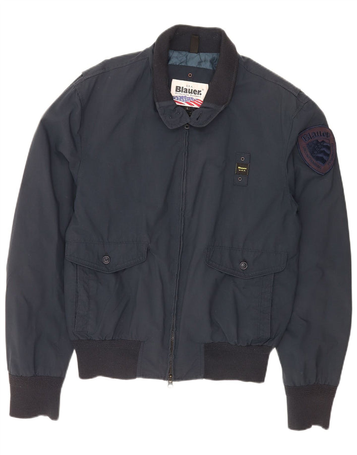 Blauer Bomber Jacket pentru bărbați Marea Britanie 40, mare, nailon bleumarin