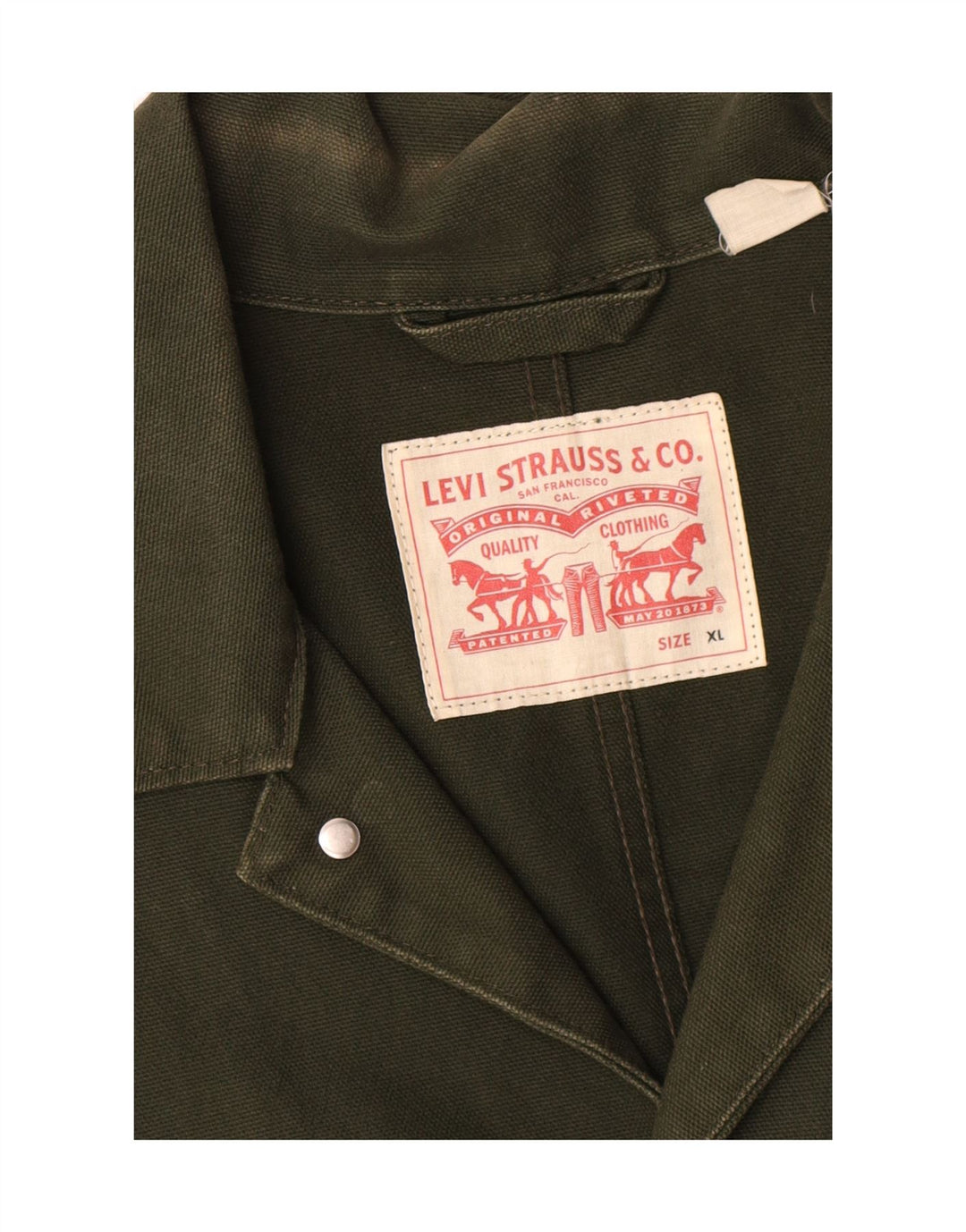 Jachetă Levi's pentru bărbați, UK 42 XL, bumbac kaki