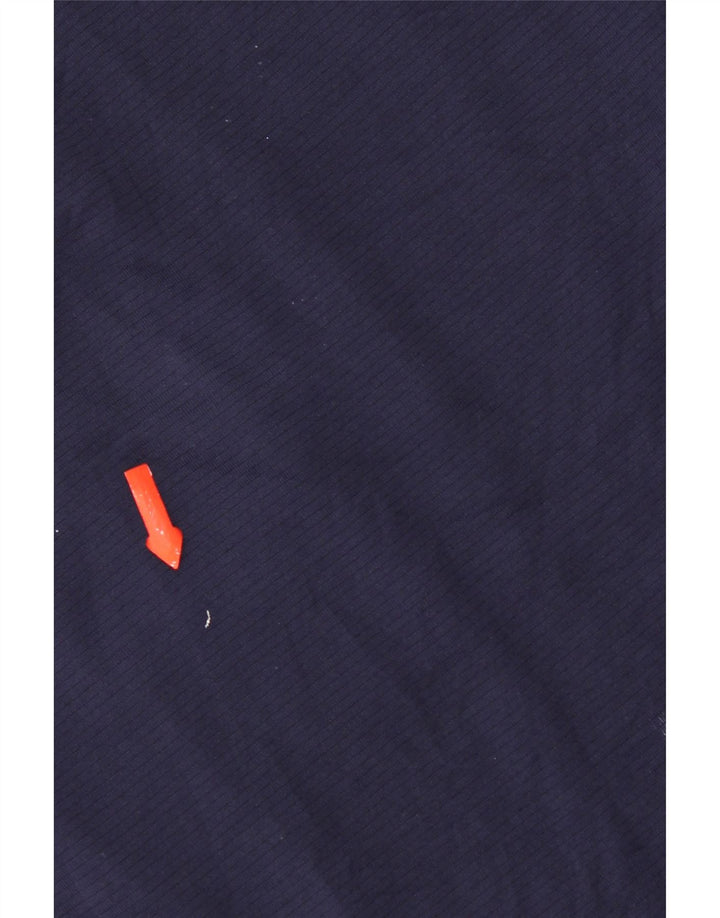 Tricou grafic Asics pentru bărbați Top mare din poliester bleumarin