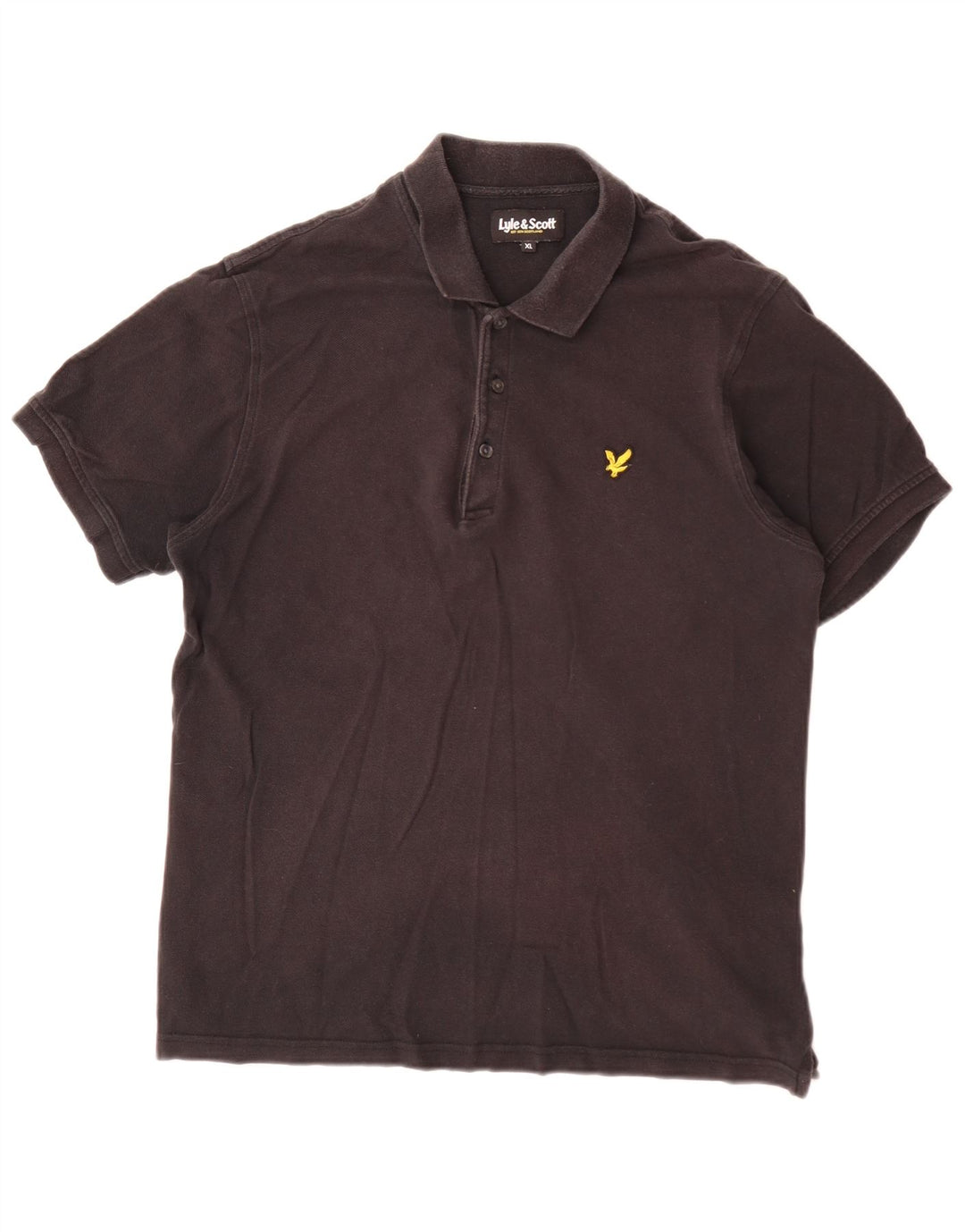 Tricou polo pentru bărbați Lyle & Scott XL, bumbac negru
