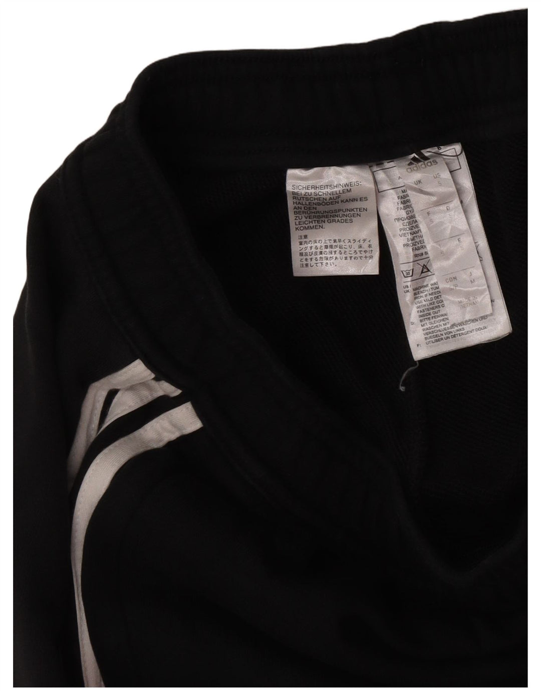 Pantaloni de trening Adidas pentru bărbați, bumbac negru mic