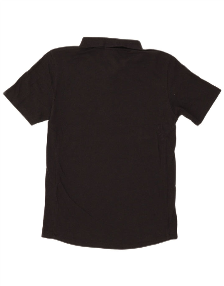 Tricou polo Umbro pentru baieti 11-12 ani mare bumbac negru