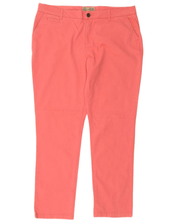 Pantaloni chino subțiri pentru femei Fat Face UK 18 XL W36 L29 bumbac roz