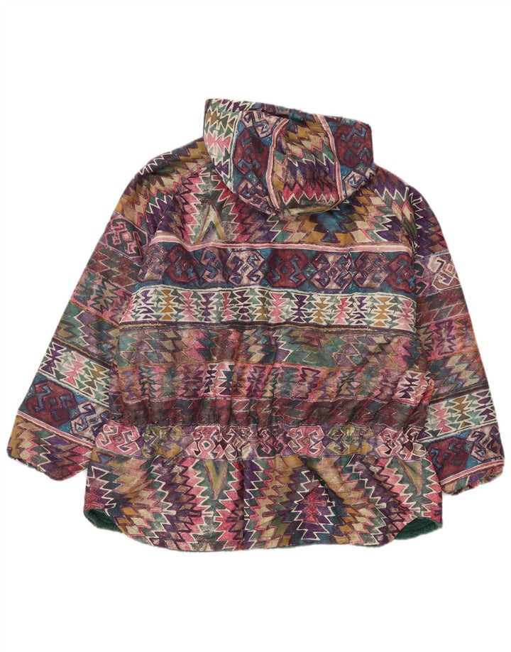 Crazy Idea Jachetă Windbreaker pentru femei cu glugă UK 14 Medium Multicolor