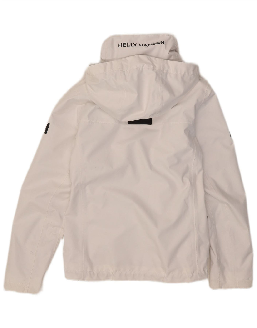 Jachetă de ploaie cu glugă cu glugă pentru femei Helly Hansen UK 10 Poliester alb mic