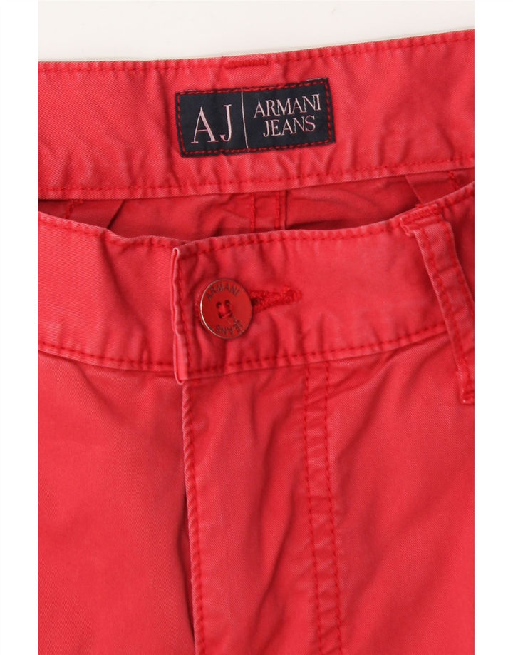 Blugi drepti pentru bărbați Armani, cu ajustare normală, L33 L29, bumbac roșu