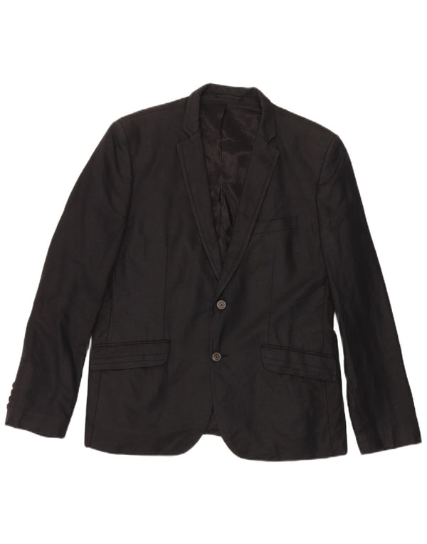 Blazer pentru bărbați Zara cu 2 nasturi EU 54 XL Negru