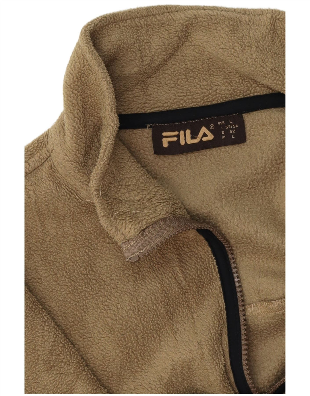 Jachetă fleece pentru bărbați FILA UK 40 Large Beige