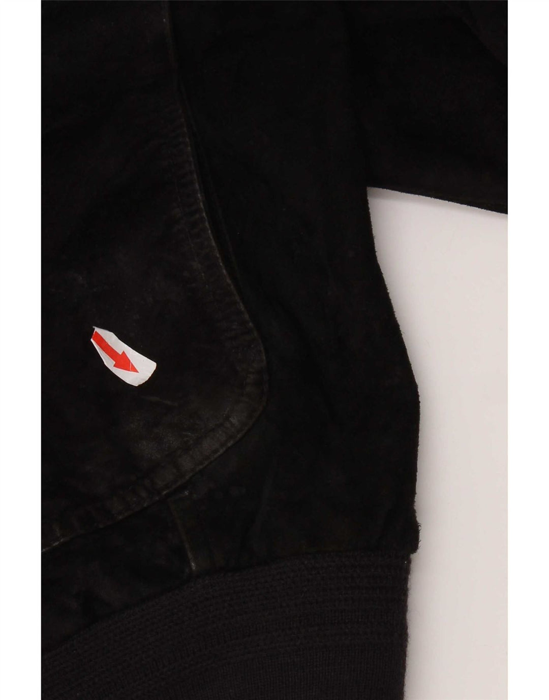 Bomber vintage pentru bărbați din piele intoarsa IT 48 Medium Black Leather