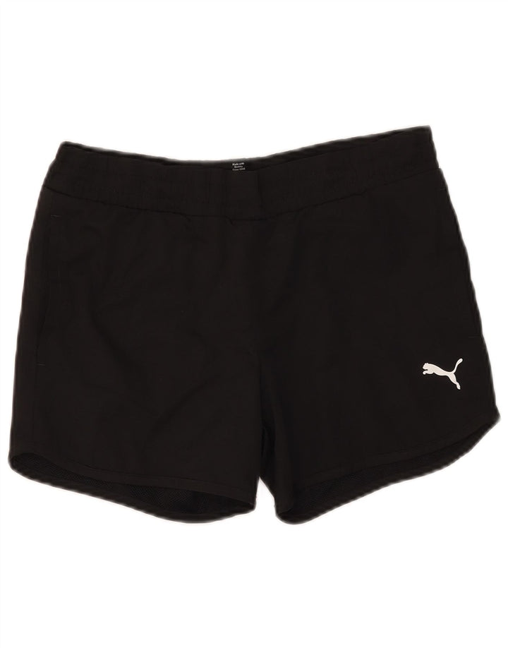 Pantaloni scurti sport Puma băieți 13-14 ani poliester negru