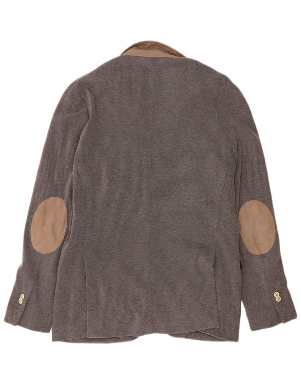 Massimo Dutti Jachetă pentru bărbați cu 2 nasturi EU 52 Bumbac mare gri