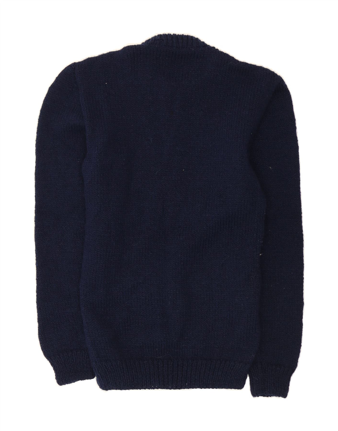 VINTAGE Mens Turtle Neck Jumper Sweater XS Navy Blue Vintage Vintage and Second-Hand Vintage from Messina Hembry 