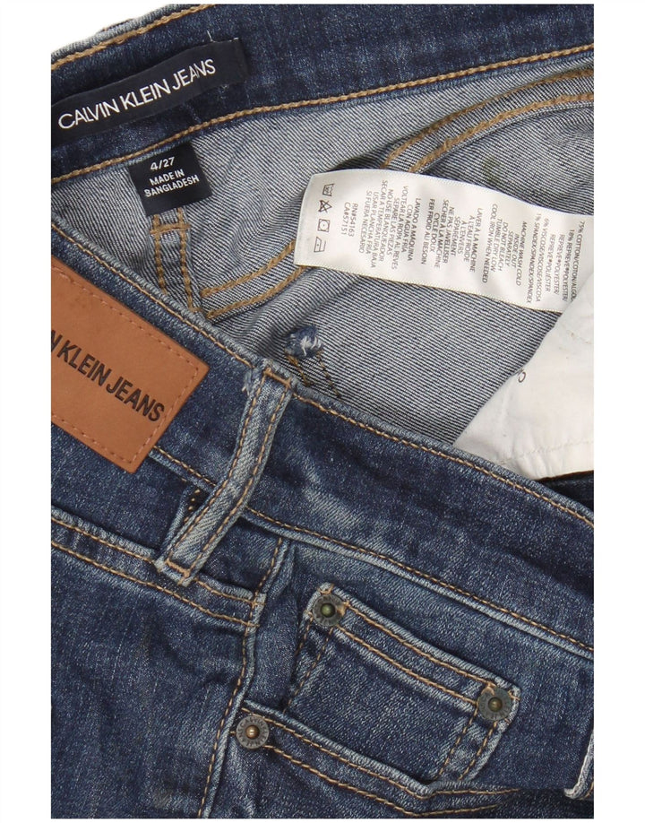 CALVIN KLEIN Blugi skinny pentru femei US 4 XS W27 L26 Bumbac albastru