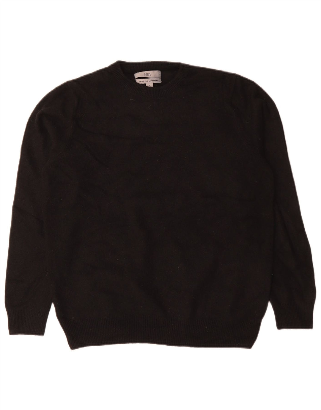 Pulover pentru femei Marks & Spencer cu decolteu triplu UK 12 Medium Negru