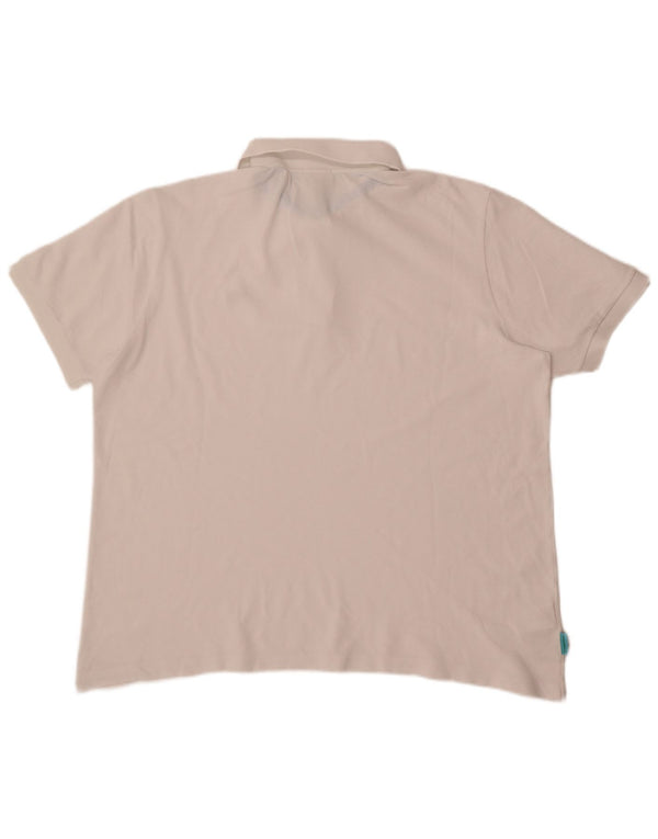 Tricou polo Lacoste pentru bărbați, unisex, cu formă relaxată, 2XL, bumbac alb