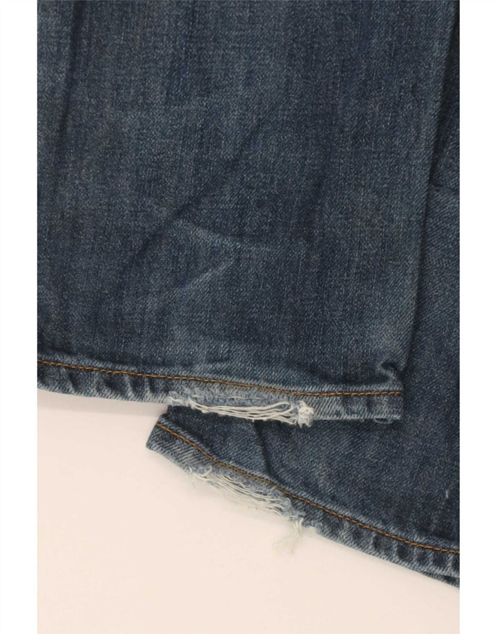 Blugi Distressed drepte pentru femei Gap W28 L32 Bumbac albastru