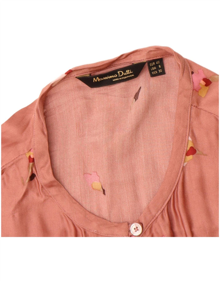 Bluză Massimo Dutti Femei Top EU 40 Viscoză Florală Roz Mediu