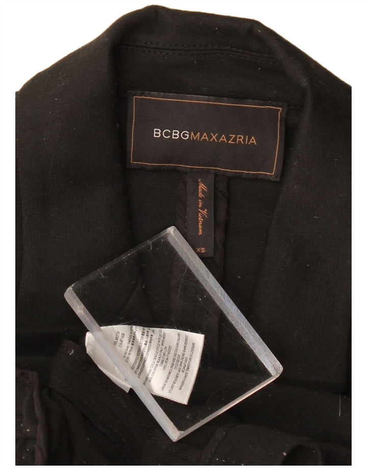 BCBGMAXAZRIA Jachetă pentru femei cu două pieptări, UK 6 XS, poliester negru