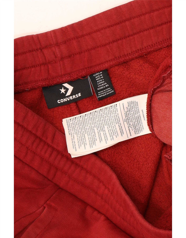 Pantaloni de trening Converse pentru bărbați Joggeri din bumbac roșu mediu