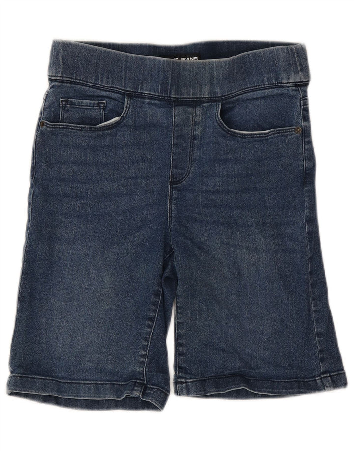 DKNY Pantaloni scurți din denim pentru femei mici W27 bumbac albastru