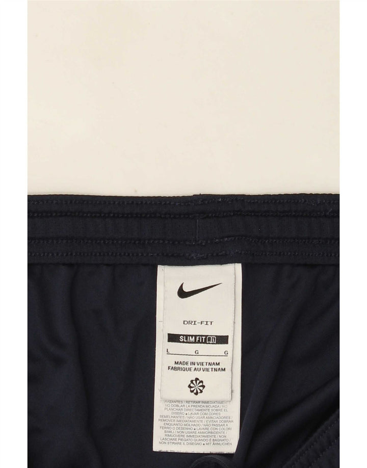 Pantaloni scurți sport subțiri Nike Dri Fit pentru bărbați, mari, bleumarin, poliester color bloc
