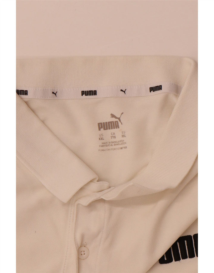 Tricou polo pentru bărbați PUMA 2XL alb