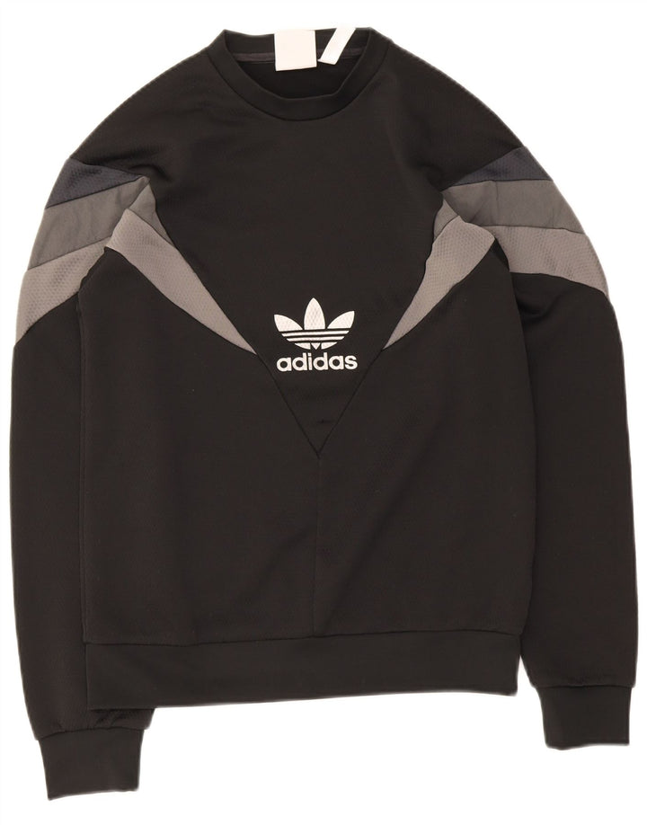 Hanorac pentru bărbați Adidas Jumper XS Negru Poliester Colorblock