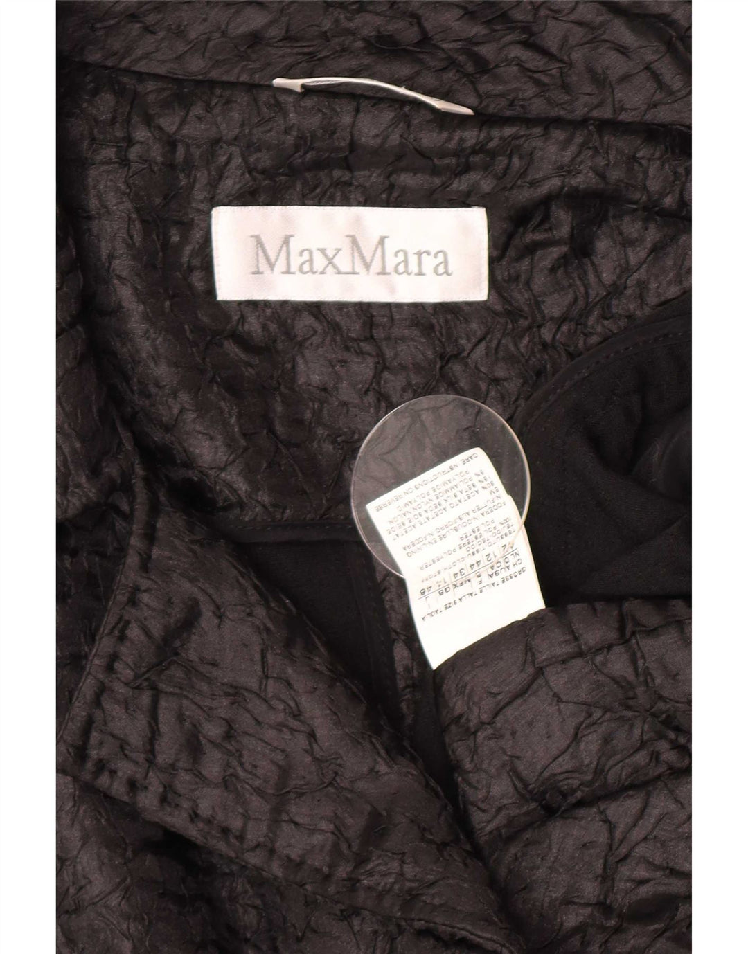 Jachetă Blazer deschisă pentru femei Max Mara UK 12 Poliester mediu negru