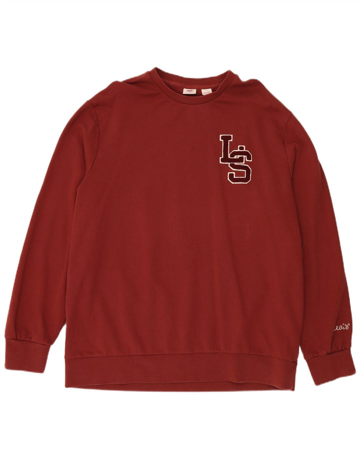 Pulover pentru bărbați LEVI'S cu grafic standard, XL, bumbac maro