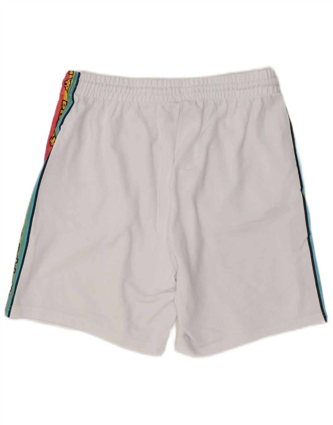 KAPPA Mens Graphic Sport Shorts Large  White Cotton