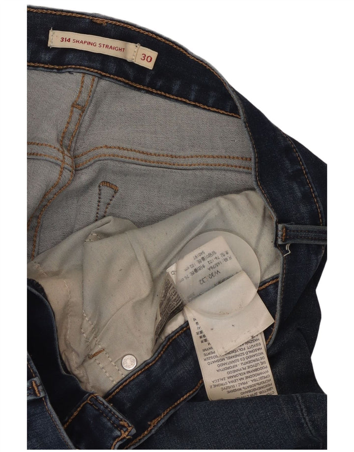 Blugi drepți modelați 314 pentru femei Levi's L30 L32 Bumbac albastru