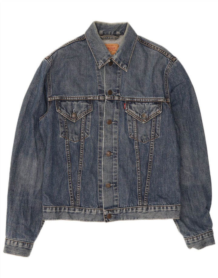 Jachetă de blugi Levi's pentru femei UK 14, mare, albastru, bumbac