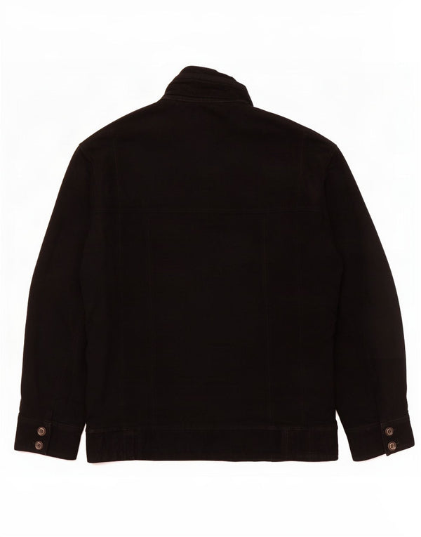 Jachetă Bomber din piele intoarsa pentru barbati vintage UK 38 Medium Black