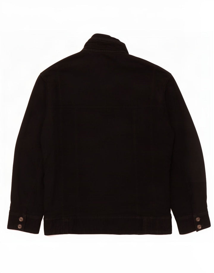 Jachetă Bomber din piele intoarsa pentru barbati vintage UK 38 Medium Black