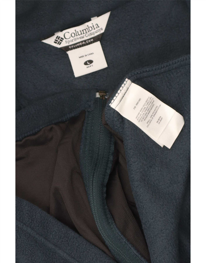 Gilet Columbia pentru bărbați din fleece UK 40, mare, albastru, poliester