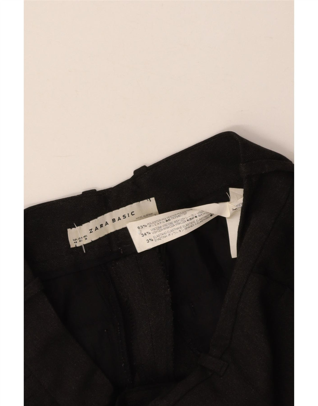 ZARA Womens Bootcut Chino Trousers EU 40 Medium W30 L30 Grey Polyester