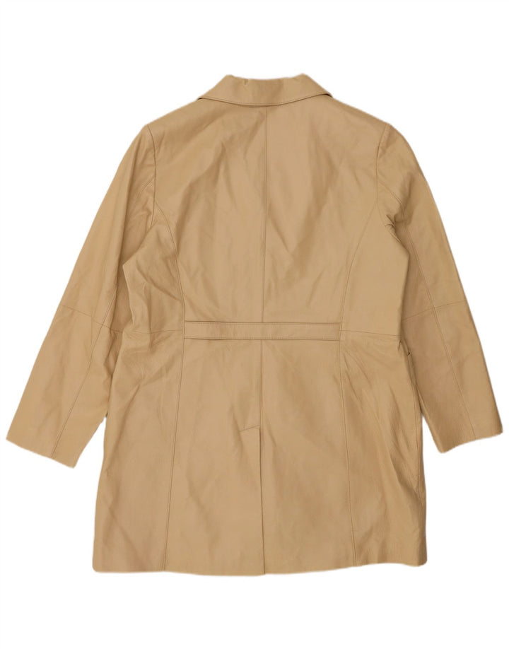 Palton de piele pentru femei VINTAGE UK 20 2XL piele bej